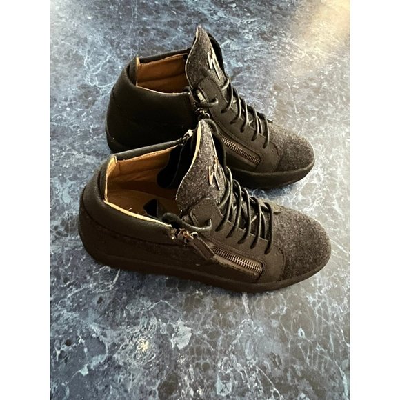 Giuseppe Zanotti Kriss Mid Top Sneakers Black Men’s EU 42/US 9 - Picture 4 of 6